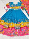 Tew Tussar Silk With Kalamkari Print Lehenga With Choli Dupatta Bulk Orders In India